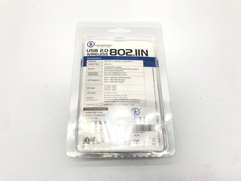 IT-Management USB 2.0 Wireless Wifi Adapter 802.IIN