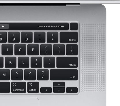 APPLE MacBookPro16,1/A2141 16.0" INTEL I7-9750H - 16GB RAM, 512GB SSD - Backlit Keyboard, Fingerprint Reader, Webcam, Bluetooth - MacOS