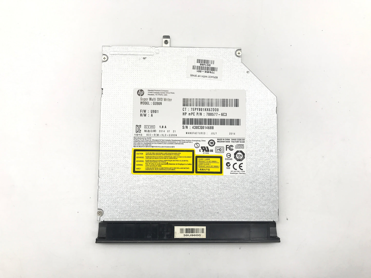 HP Pavilion 15-N Disk Drive 779456-001