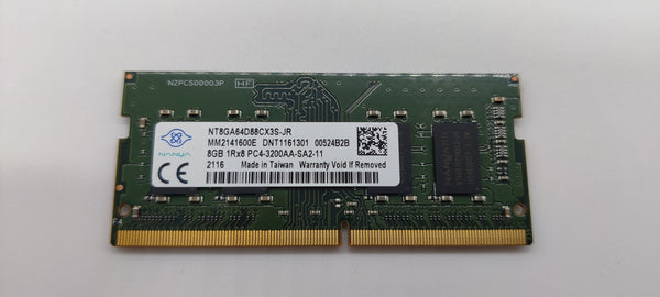 NT8GA64D88CX3S-JR GENUINE NANYA MEMORY LAPTOP8GB 3200MHz