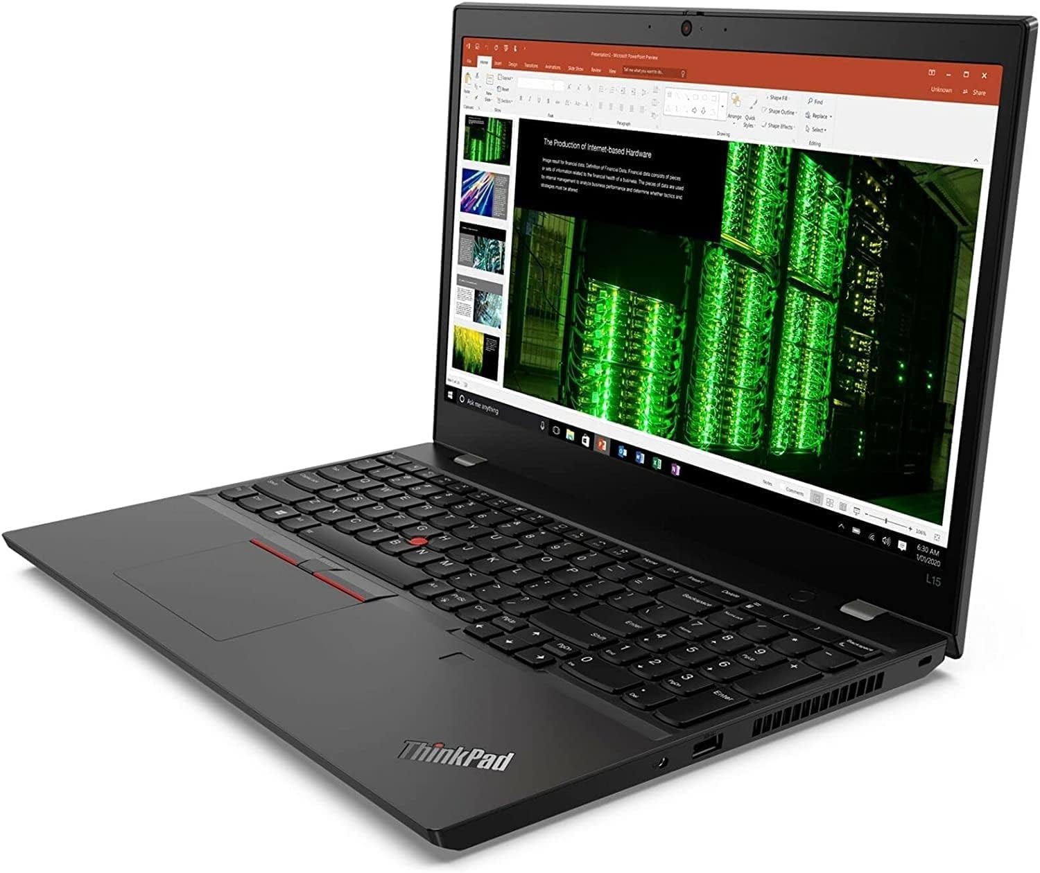 Grade C 1 Broken USB-C LENOVO THINKPAD L15 GEN 2A 15.5" FHD AMD RYZEN 5 PRO 5650U WITH RADEON GRAPHICS - 16GB RAM, 256GB SSD - Webcam, Bluetooth - No OS