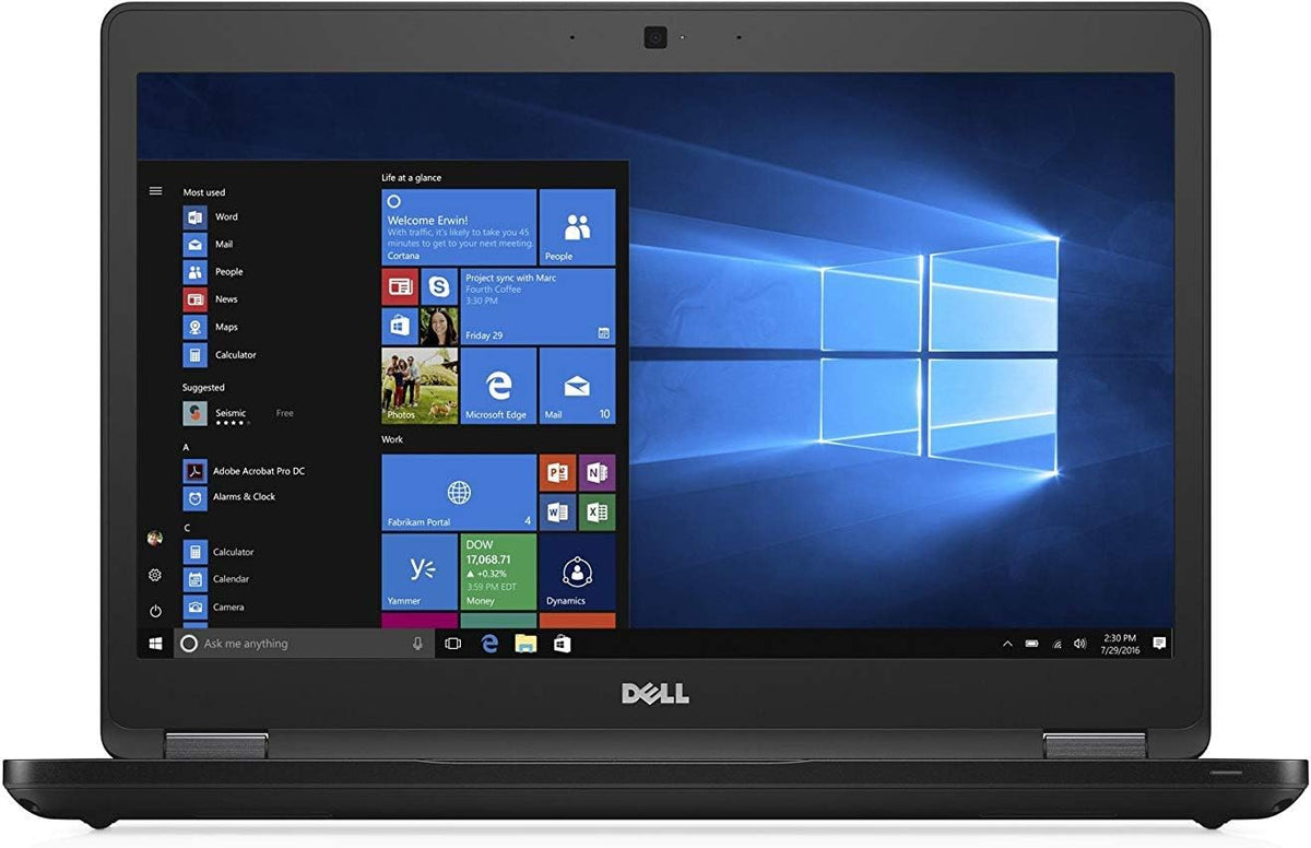 DELL LATITUDE 5480 13.9" FHD INTEL CORE I7-6600U 2.60 GHZ - 16GB RAM, 256GB SSD - Smartcard Reader, Webcam, Bluetooth - Windows 10 Pro