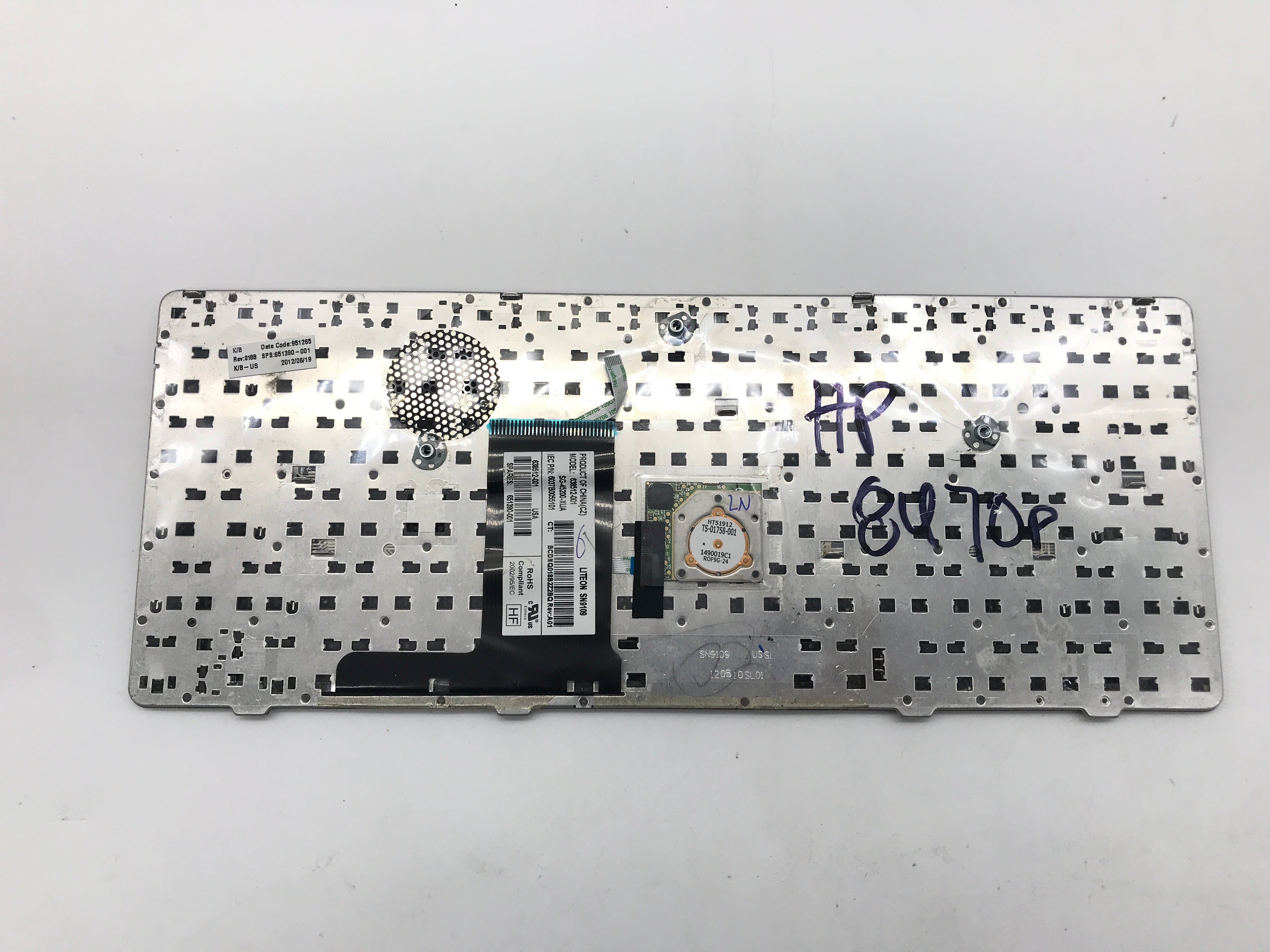 HP Elitebook 8470P Keyboard 638512-001