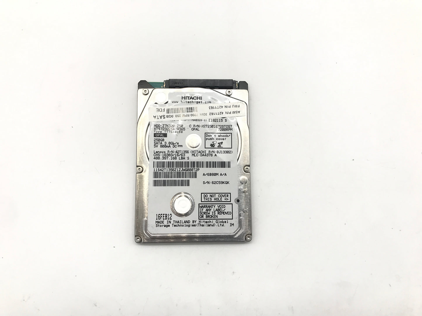 250GB 2.5" SATA III Laptop Hard Drive 7mm mixed brands