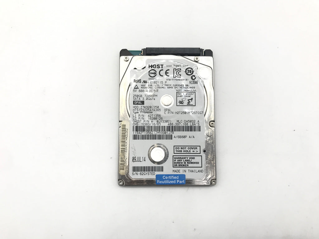 250GB 2.5" SATA III Laptop Hard Drive 7mm mixed brands