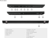 Grade B LENOVO THINKPAD T490 14.0" FHD INTEL CORE I5-8365U 1.60 GHZ - 16GB RAM, 256GB SSD - Touchscreen, Webcam, Bluetooth, Windows 11 Pro