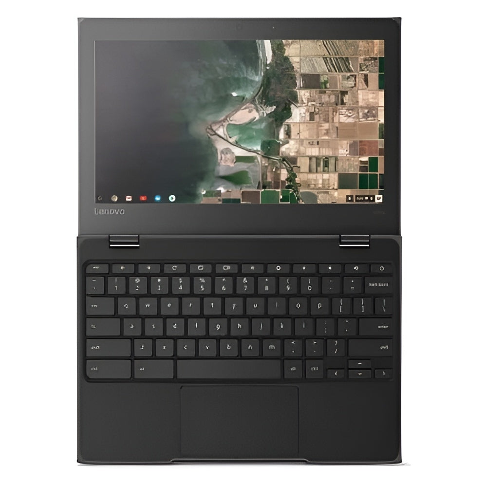 Lenovo Chromebook 100e 81ER0002US 11.6" - Intel Celeron N3350 1.10GHz, 4GB RAM, Flash Embedded 32GB eMMC, No Optical, Chrome OS - Webcam - Bluetooth