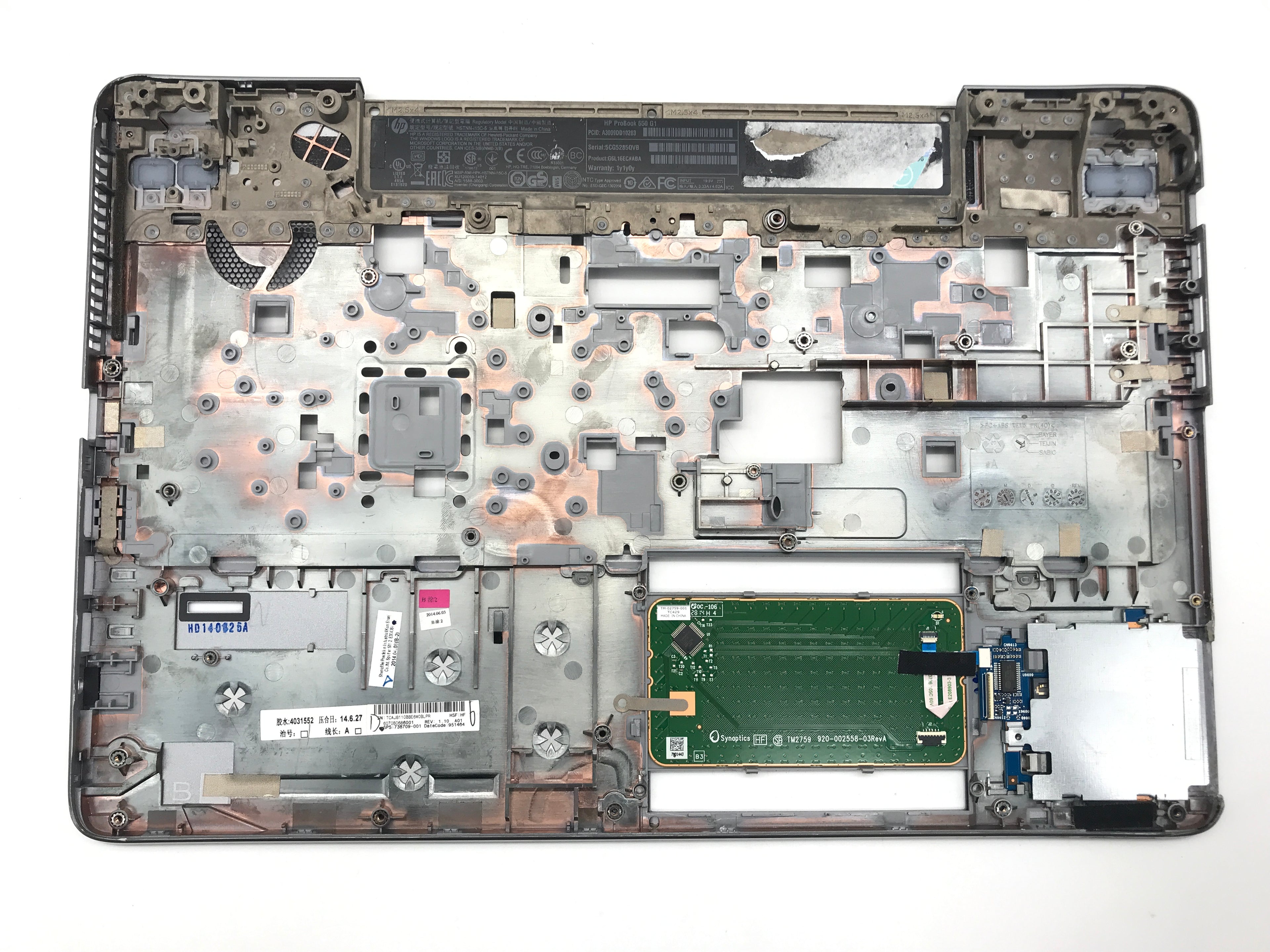 HP Probook 650 G1 Palmrest 738709-001