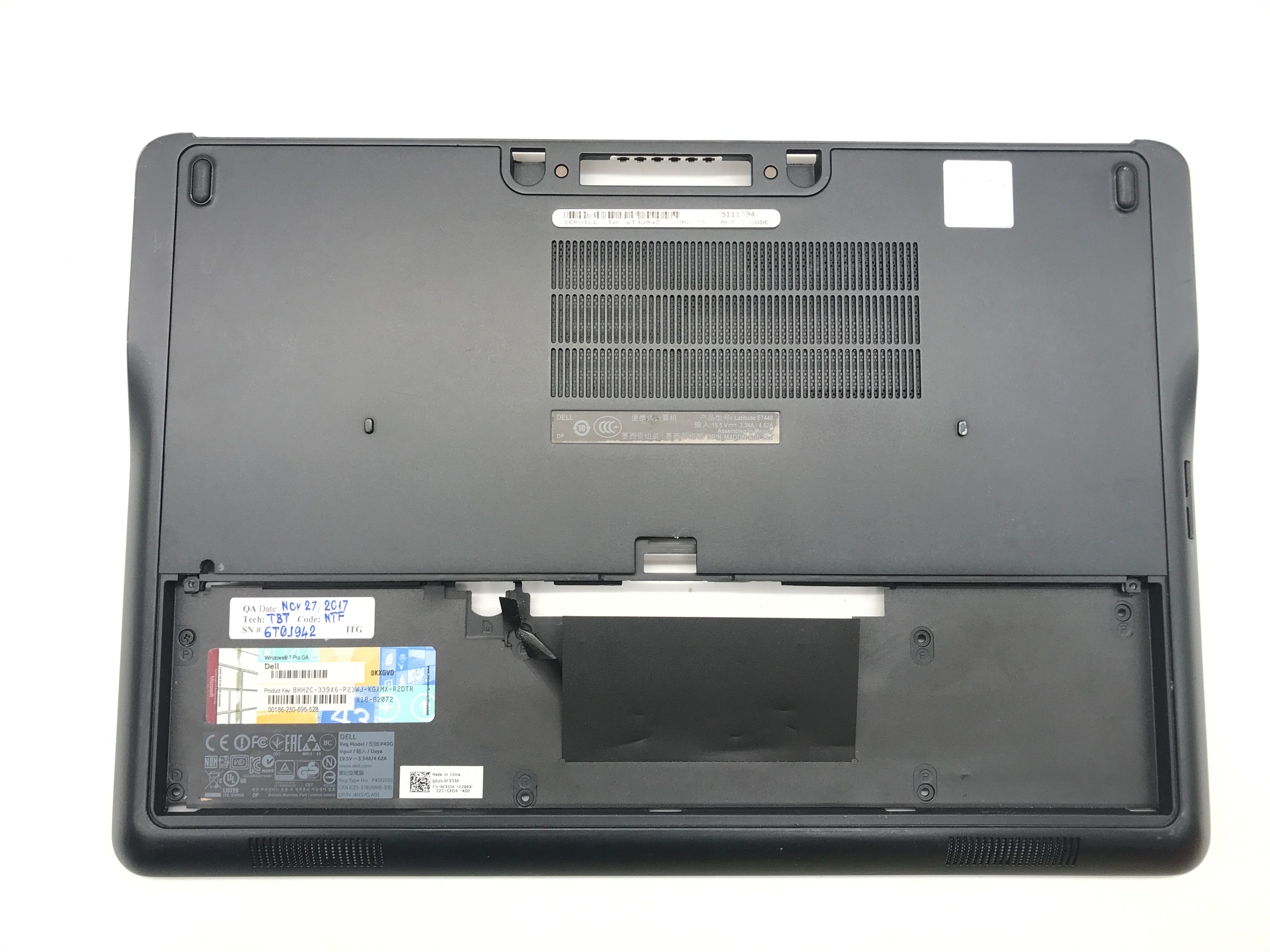 Dell Latitude E7440 Bottom Cover 0YGJ08