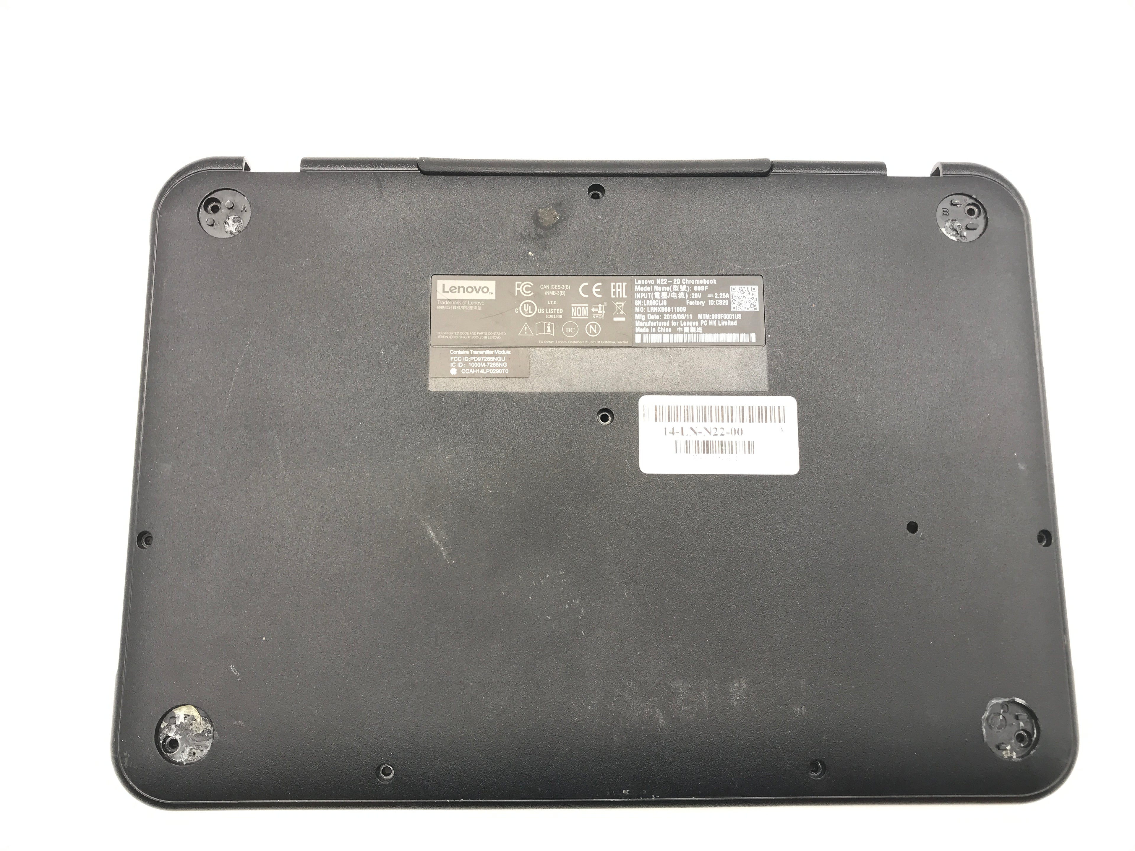 Lenovo Chromebook N22 Bottom Cover 3INL8BA0050
