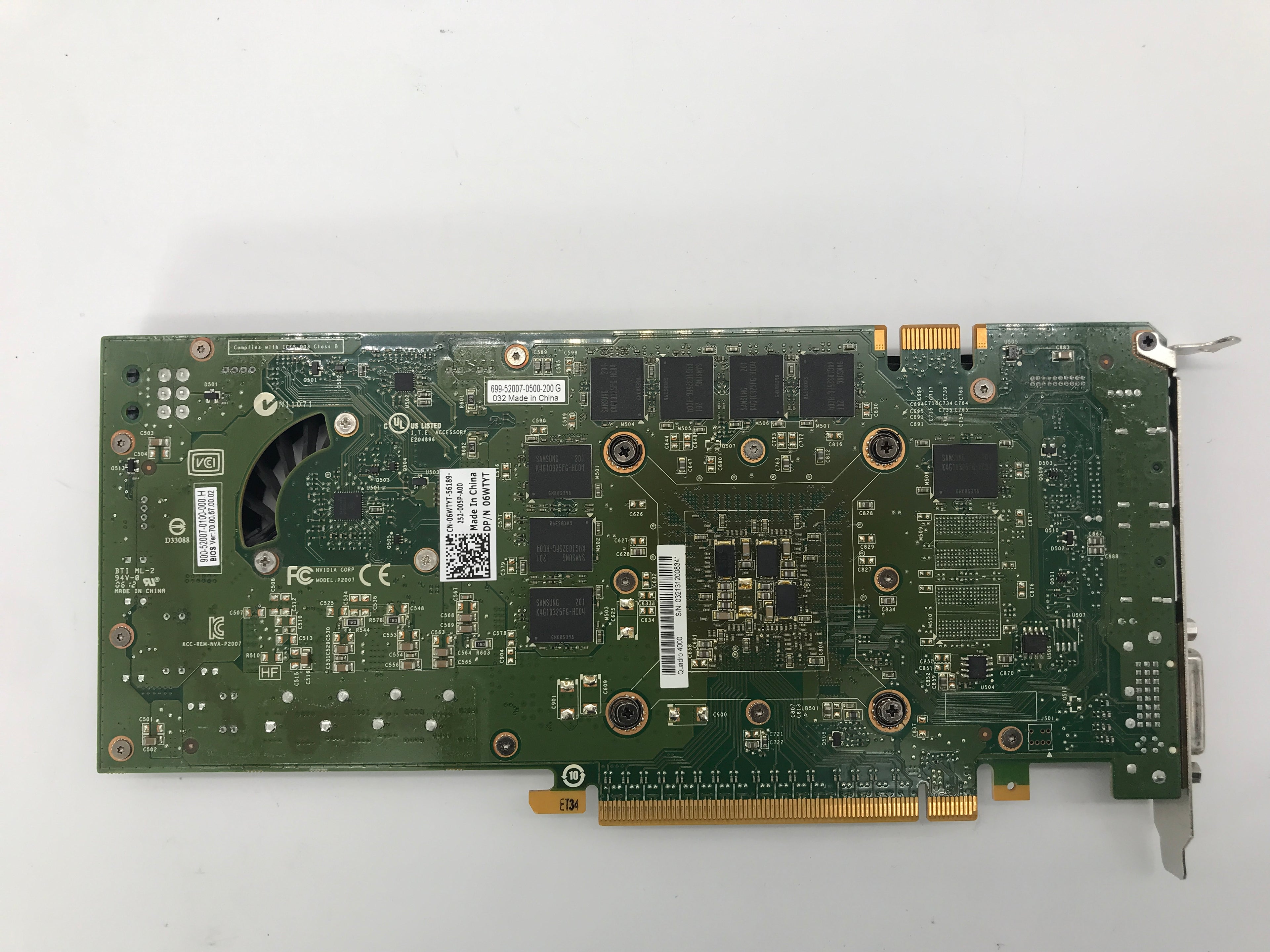 Nvidia Quadro 4000 2GB GDDR5 06WTYT
