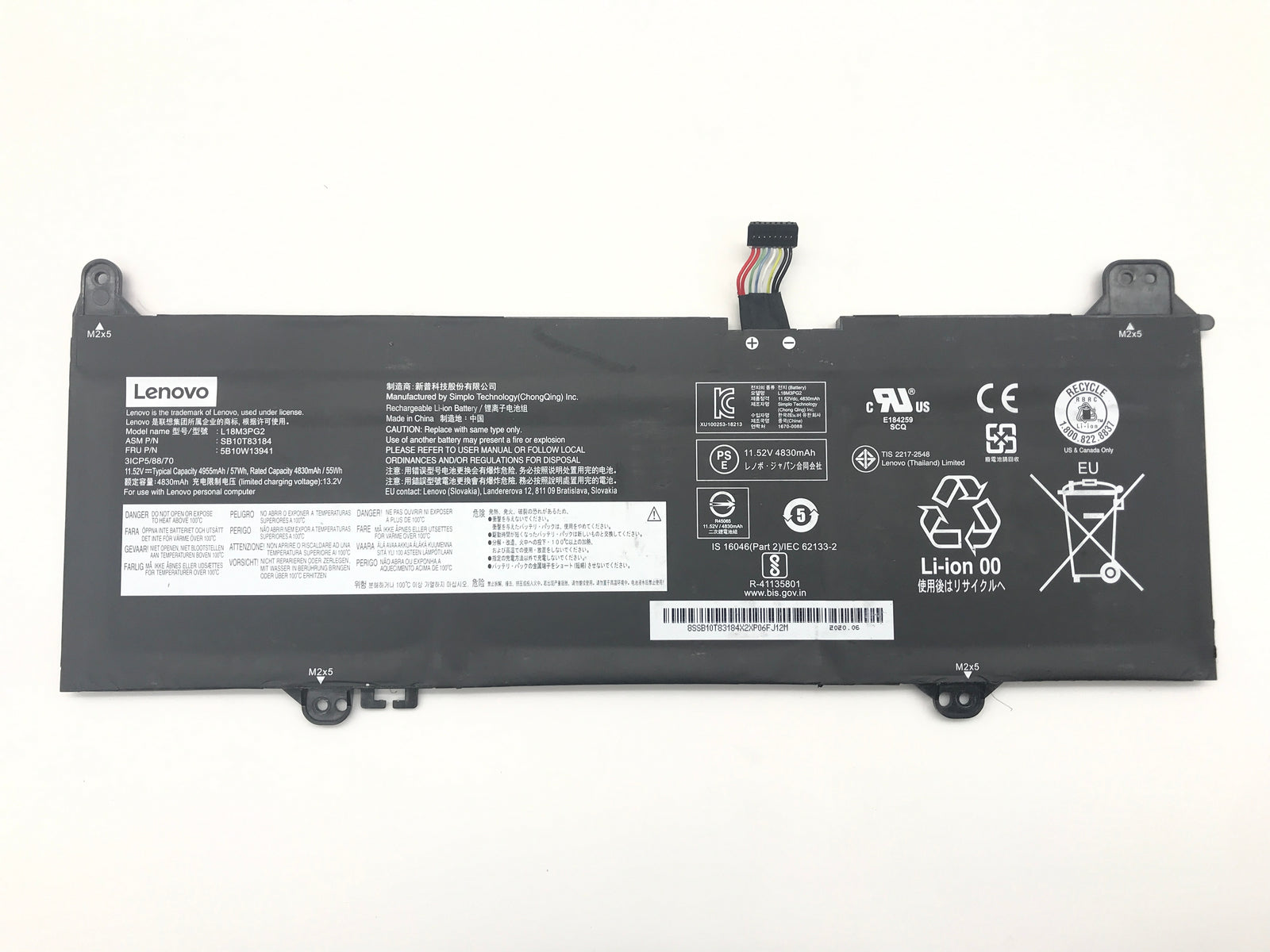 Genuine Lenovo Battery Chromebook S345-14AST 14E L18D3PG2 L18L3PG2 L18M3PG2