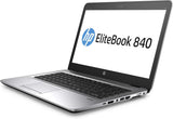 HP ELITEBOOK 840 G3 14.0" INTEL CORE I7-6600U 2.60 GHZ - 8GB RAM, 256GB SSD - Backlit Keyboard, Fingerprint Reader, Smartcard Reader, Webcam, Bluetooth - Windows 10 pro