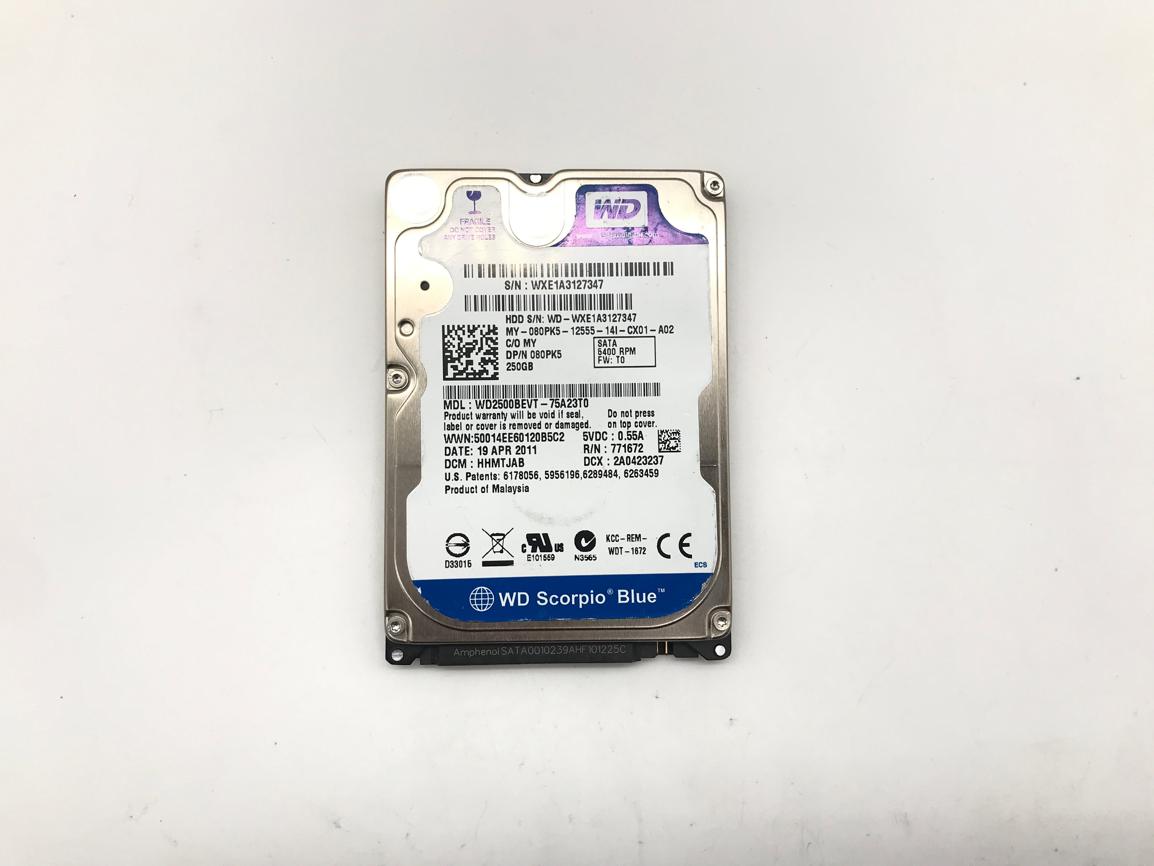 250GB 2.5" SATA III Laptop Hard Drive 9mm mixed brands