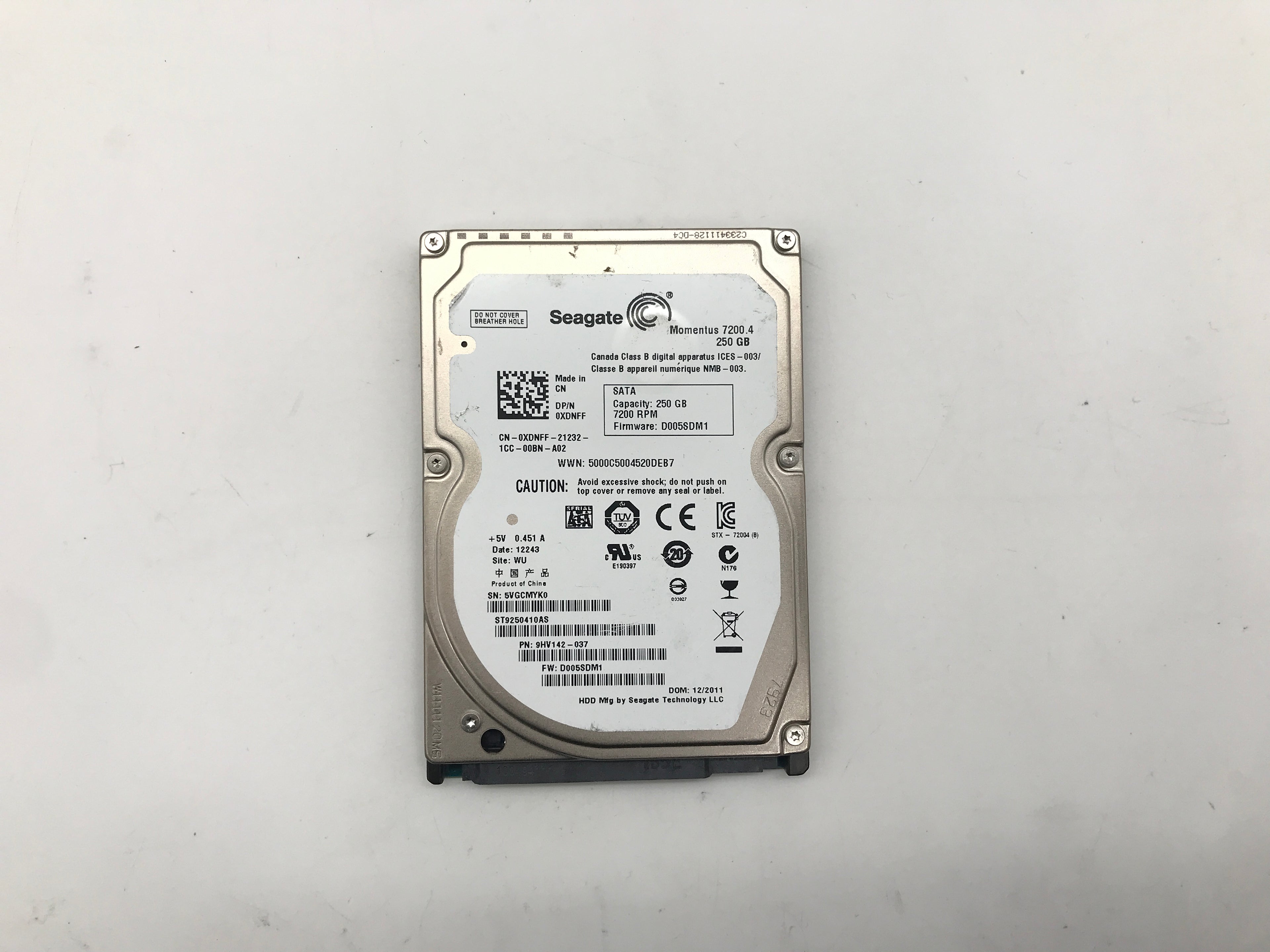 250GB 2.5" SATA III Laptop Hard Drive 9mm mixed brands